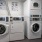 washers and dryers in laundry facility
